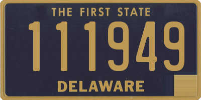 DE license plate 111949