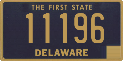 DE license plate 11196