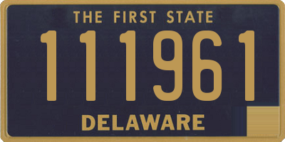 DE license plate 111961