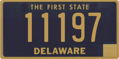 DE license plate 11197