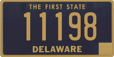 DE license plate 11198