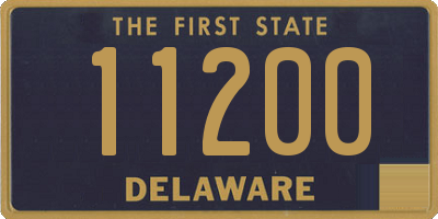 DE license plate 11200