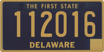 DE license plate 112016