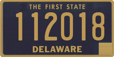 DE license plate 112018