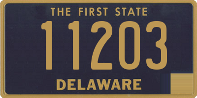 DE license plate 11203