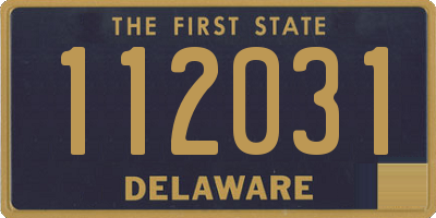 DE license plate 112031