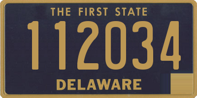 DE license plate 112034