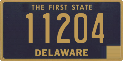 DE license plate 11204