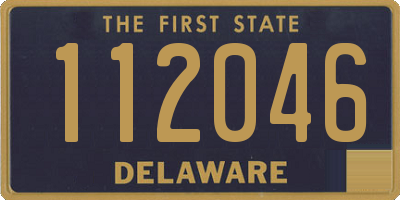 DE license plate 112046