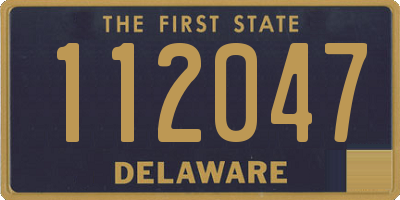 DE license plate 112047