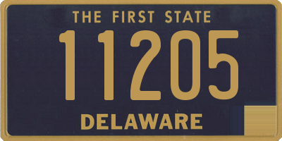 DE license plate 11205