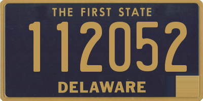 DE license plate 112052