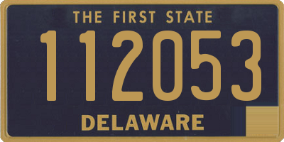 DE license plate 112053