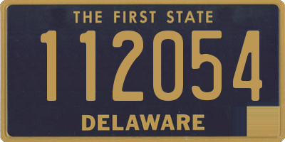 DE license plate 112054