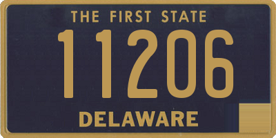 DE license plate 11206