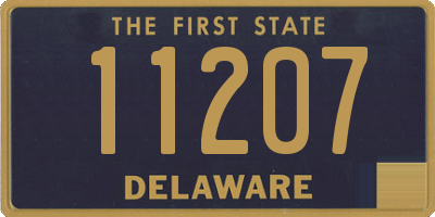 DE license plate 11207