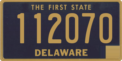 DE license plate 112070