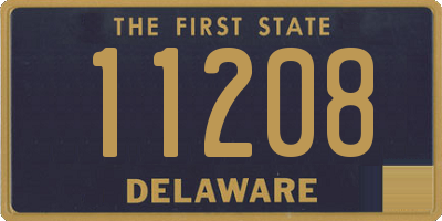 DE license plate 11208