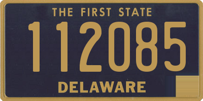 DE license plate 112085