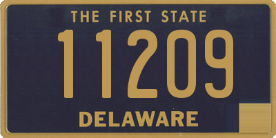 DE license plate 11209