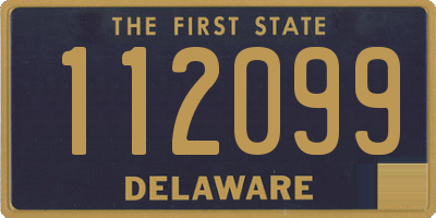 DE license plate 112099