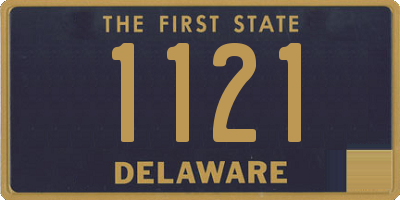 DE license plate 1121
