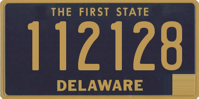 DE license plate 112128