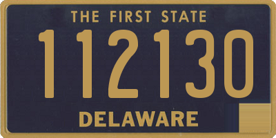 DE license plate 112130