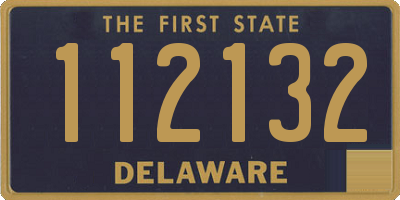 DE license plate 112132