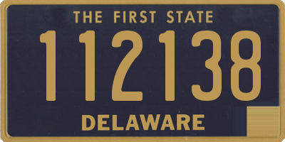 DE license plate 112138