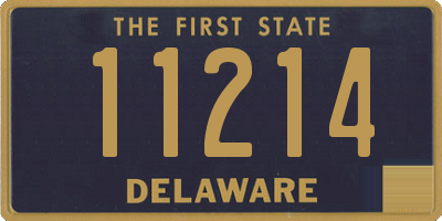 DE license plate 11214