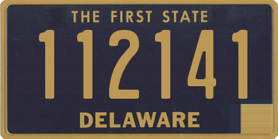 DE license plate 112141