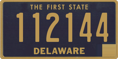 DE license plate 112144