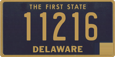 DE license plate 11216