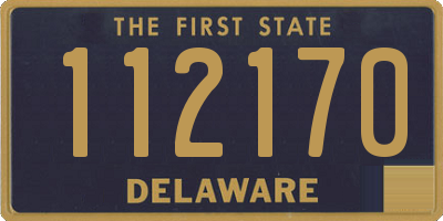 DE license plate 112170