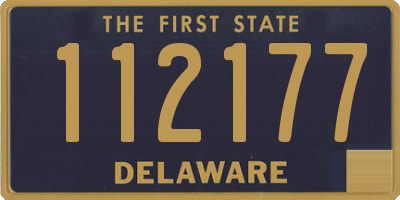 DE license plate 112177