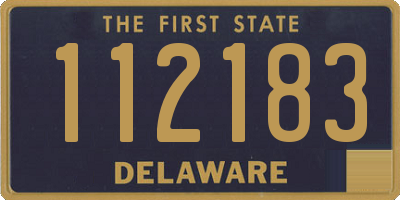 DE license plate 112183