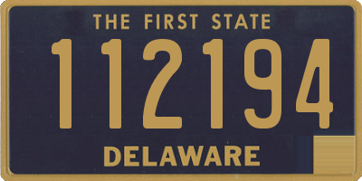 DE license plate 112194