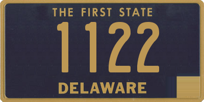 DE license plate 1122