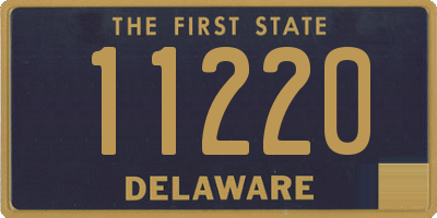 DE license plate 11220