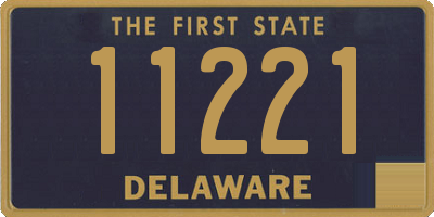 DE license plate 11221