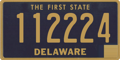 DE license plate 112224