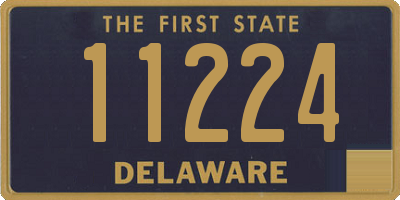 DE license plate 11224