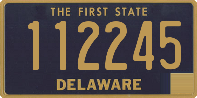 DE license plate 112245