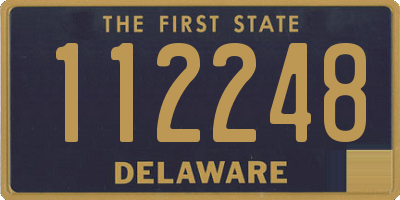 DE license plate 112248