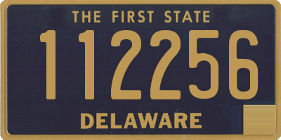 DE license plate 112256