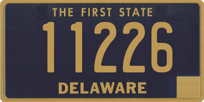 DE license plate 11226