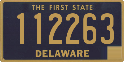 DE license plate 112263