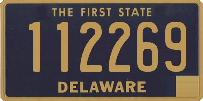 DE license plate 112269