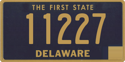 DE license plate 11227